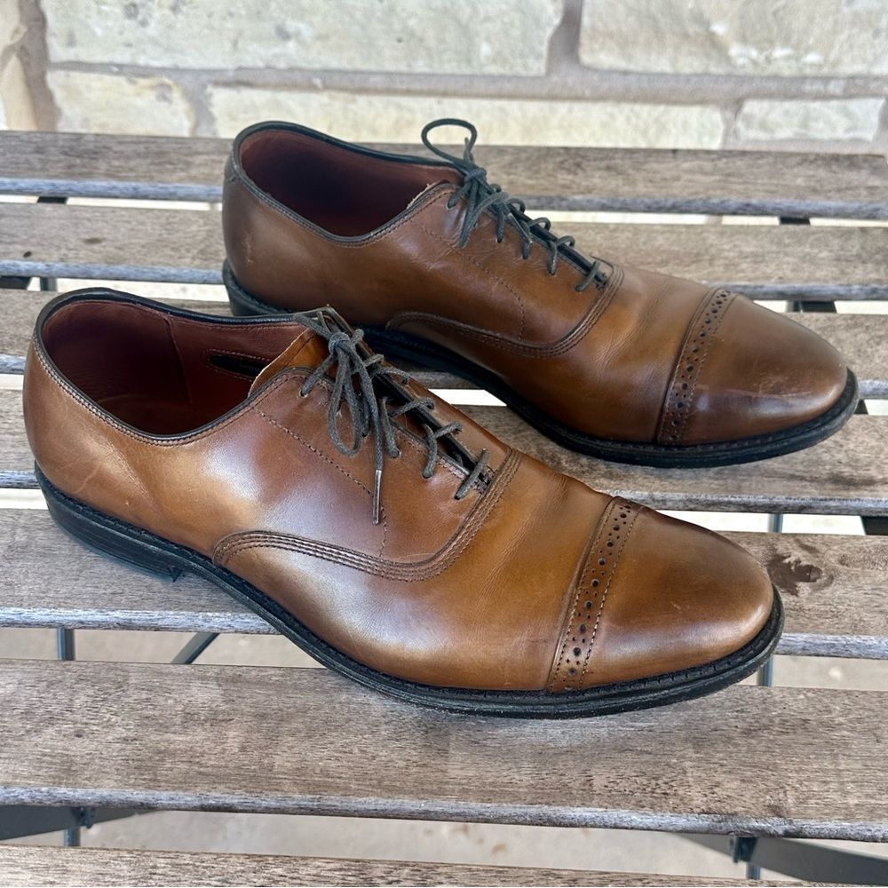 Allen Edmonds Fifth Avenue Cap Toe Oxford Bourbon Leather‎ Men Size 11 D